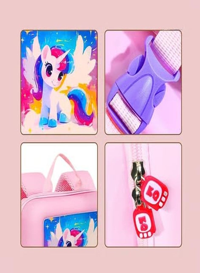 SID MAGIC Cartoon Kids Backpack - TV Design School Bag for Boys & Girls | 3D Animal & Space Themes | Lightweight & Durable (Unicorn, Panda, Capybara, Astronaut) (Magic Unicorn) - Image 5